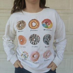 Day of the week donut sweater